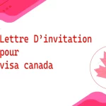 lettre dinvitation pour visa canada